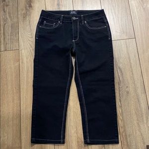 Black NWD Denim Capris, 8